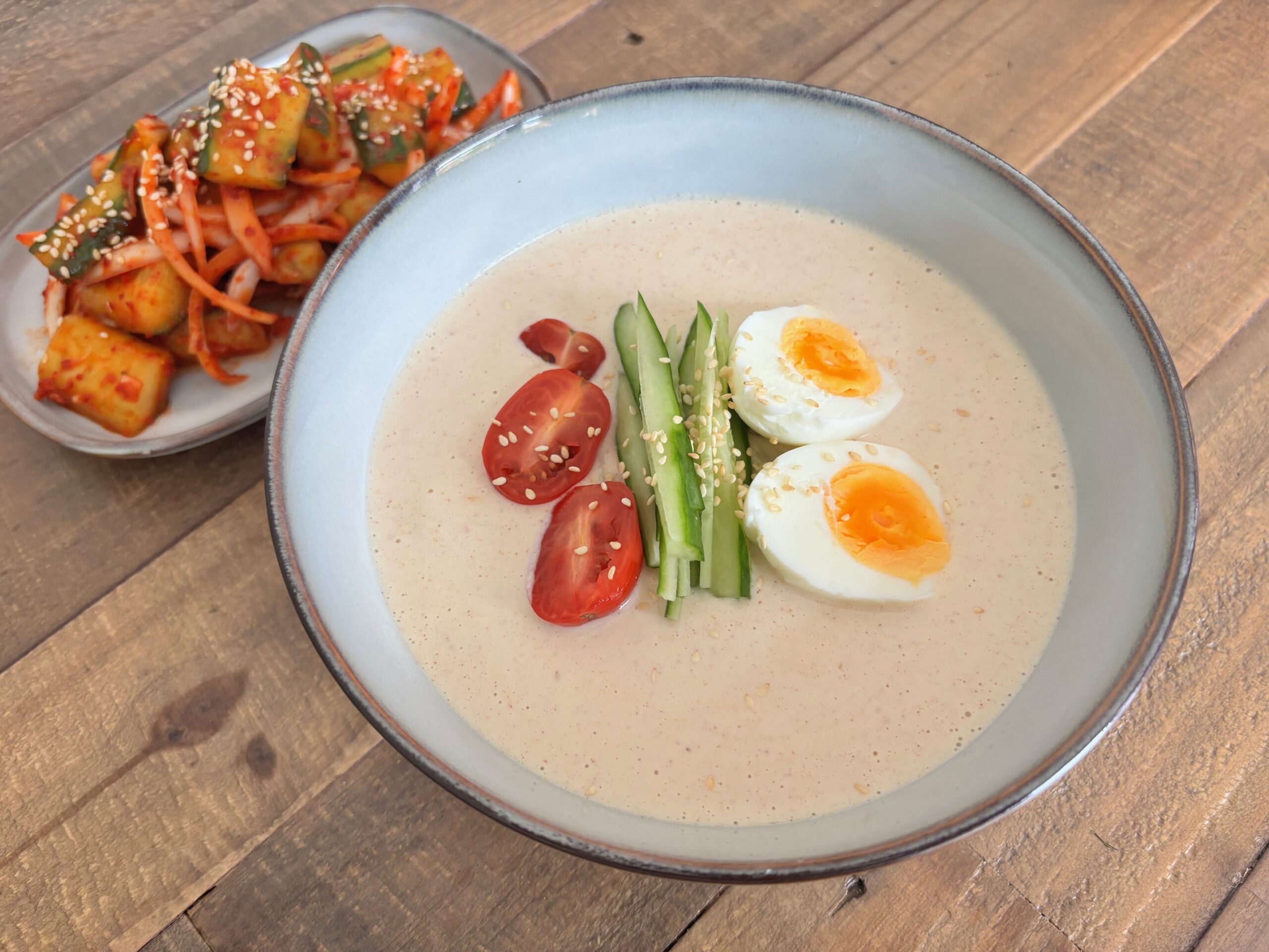 Korean Chilled Tofu Soy Milk Noodles (Vegan-Friendly Option)