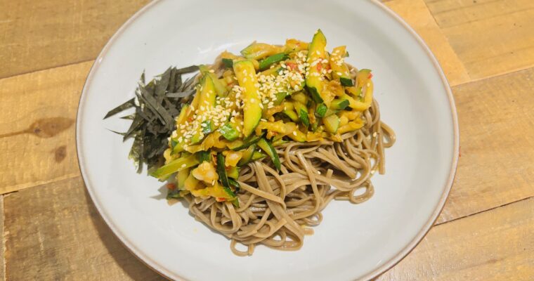 Soy Sauce Noodle with Stir-Fried Courgette (애호박비빔국수)