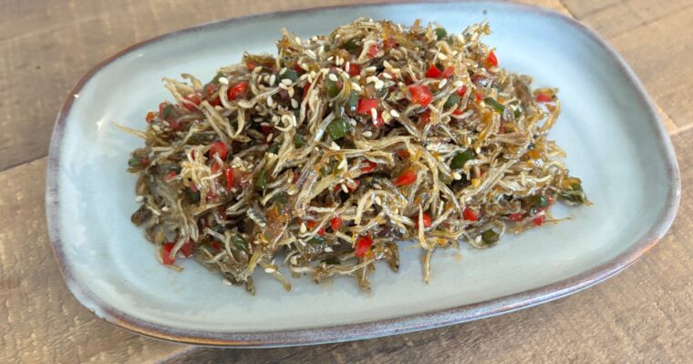 Spicy Anchovy Stir-Fry with Spicy Chilis (Korean Banchan)