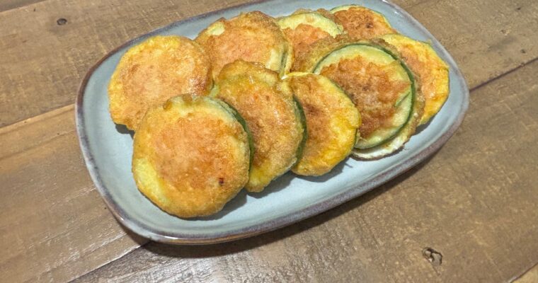 Prawn-Stuffed Courgette Jeon (새우애호박전)